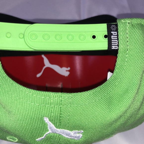 Puma Cap 🧢 throwback green & black w/white P OSFM NWT - Picture 7 of 7
